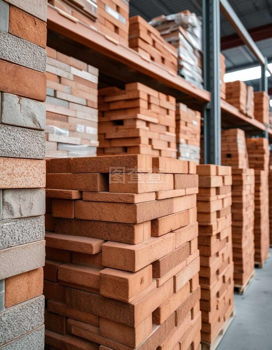 建筑材料之磚堆 傳統與現代建筑的基石